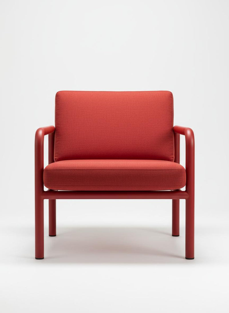 Tubular Metal Frame Armchair