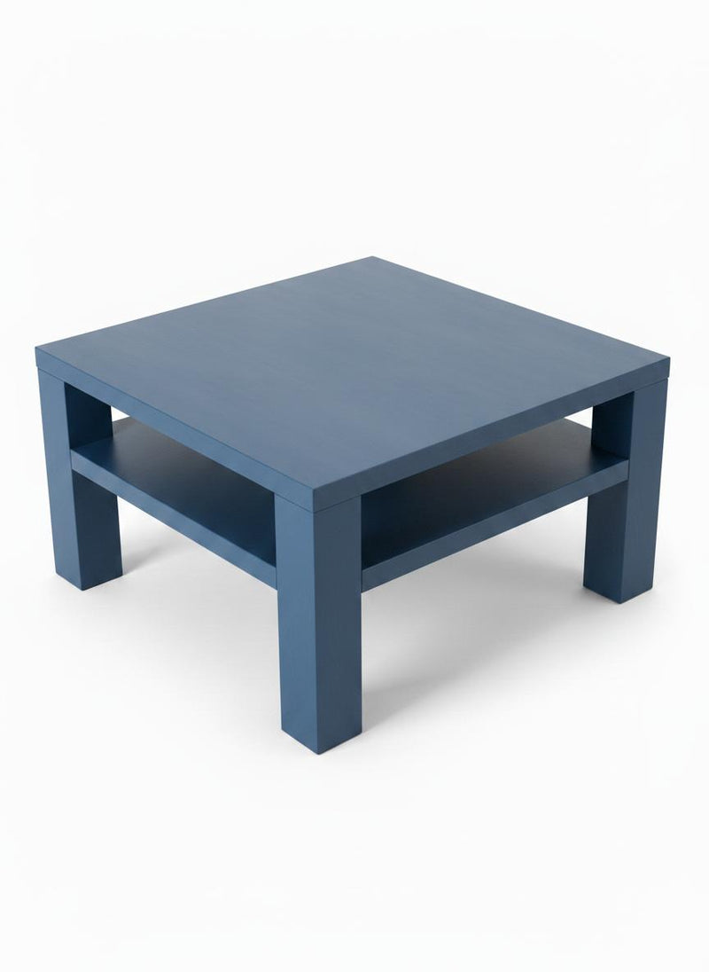 Square Tiered Wood Coffee Table