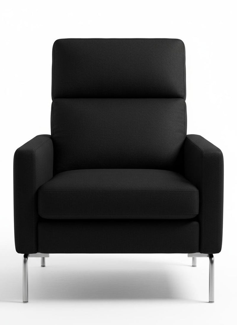 High Back Canvas Armchair